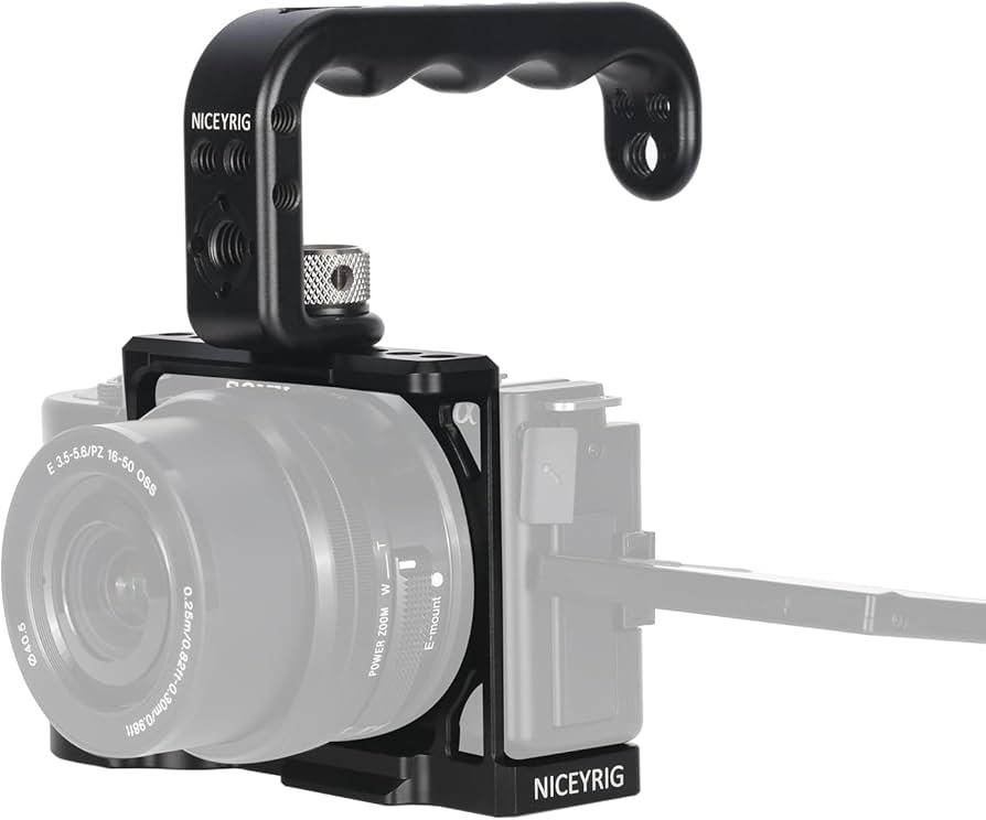 Amazon.com : NICEYRIG ZVE10 Cage Kit with Top Handle Grip for Sony